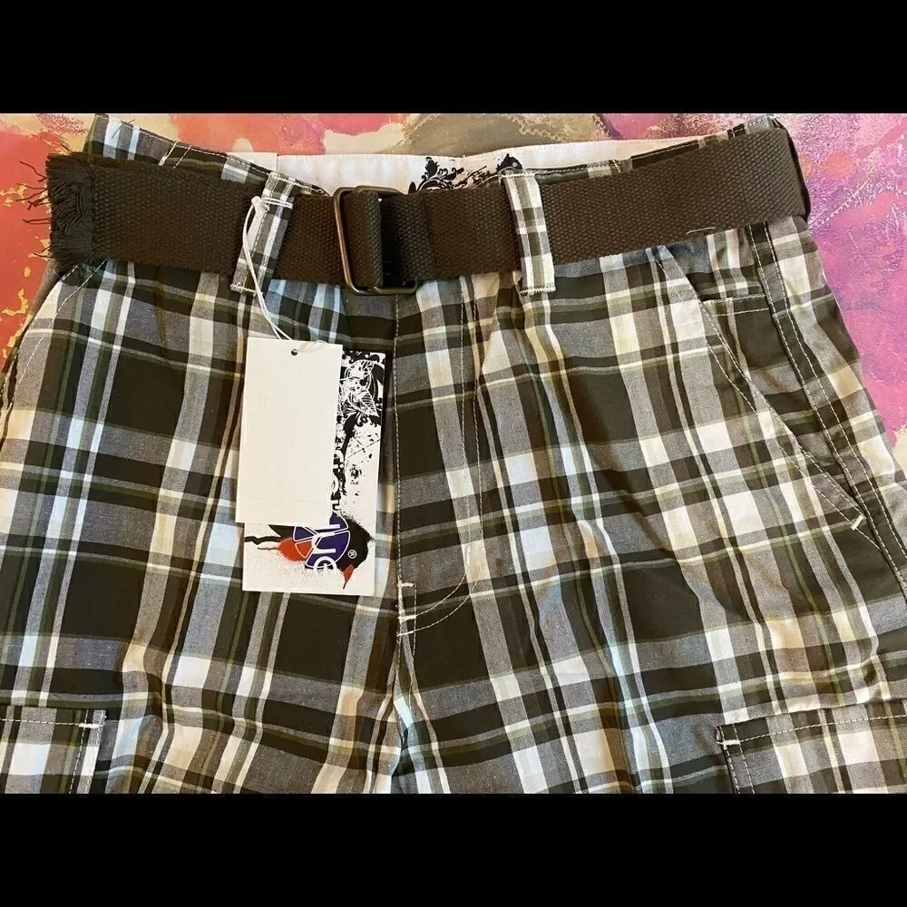 Pacific Blue Boys Plaid Fashion Shorts size14 - Picture 6 of 10